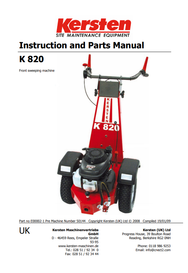 Instruction Manual K820/K820Pro - Power Unit - B00...